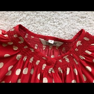 Tucker red polka dot dress and pants